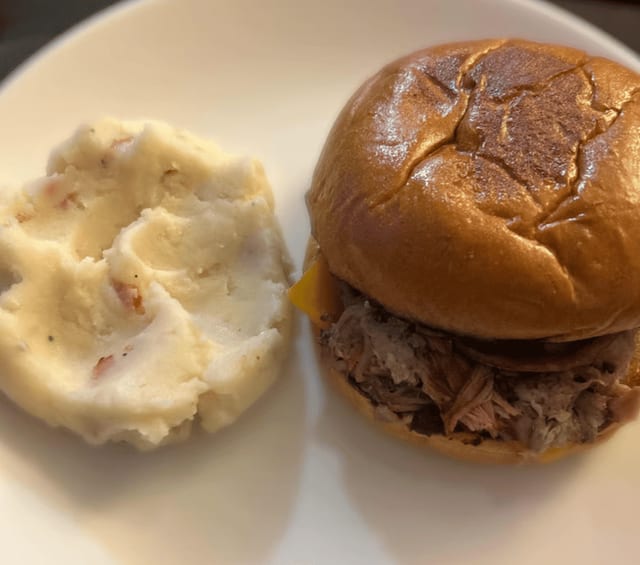 Pulled Pork Sandwich Combo.