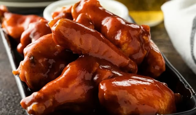 Spicy Barbecue Wings.