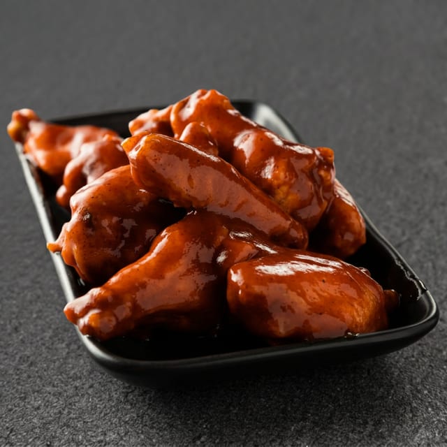 Spicy Barbecue Wings.