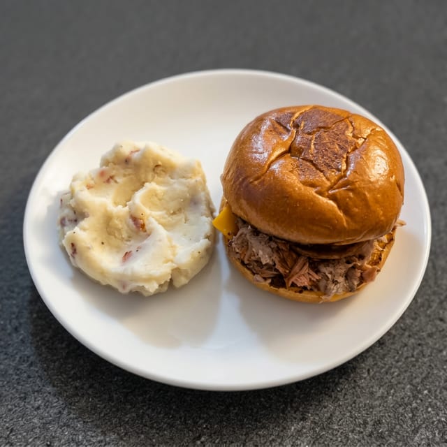 Pulled Pork Sandwich Combo.